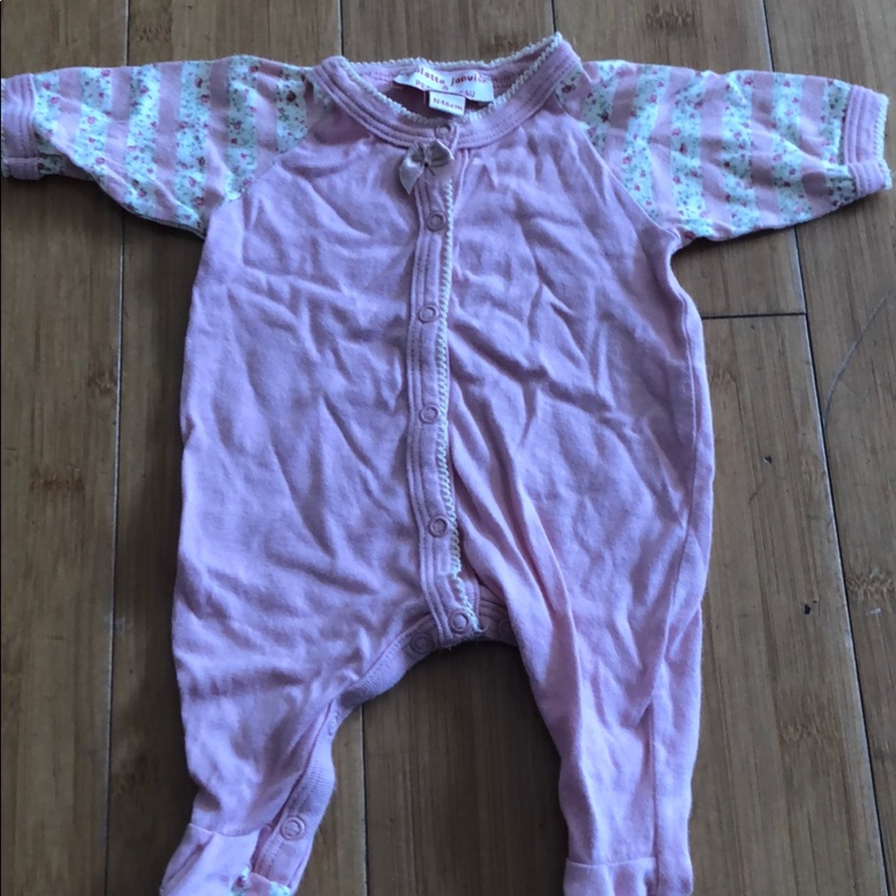 Petit Bateau newborn romper suit